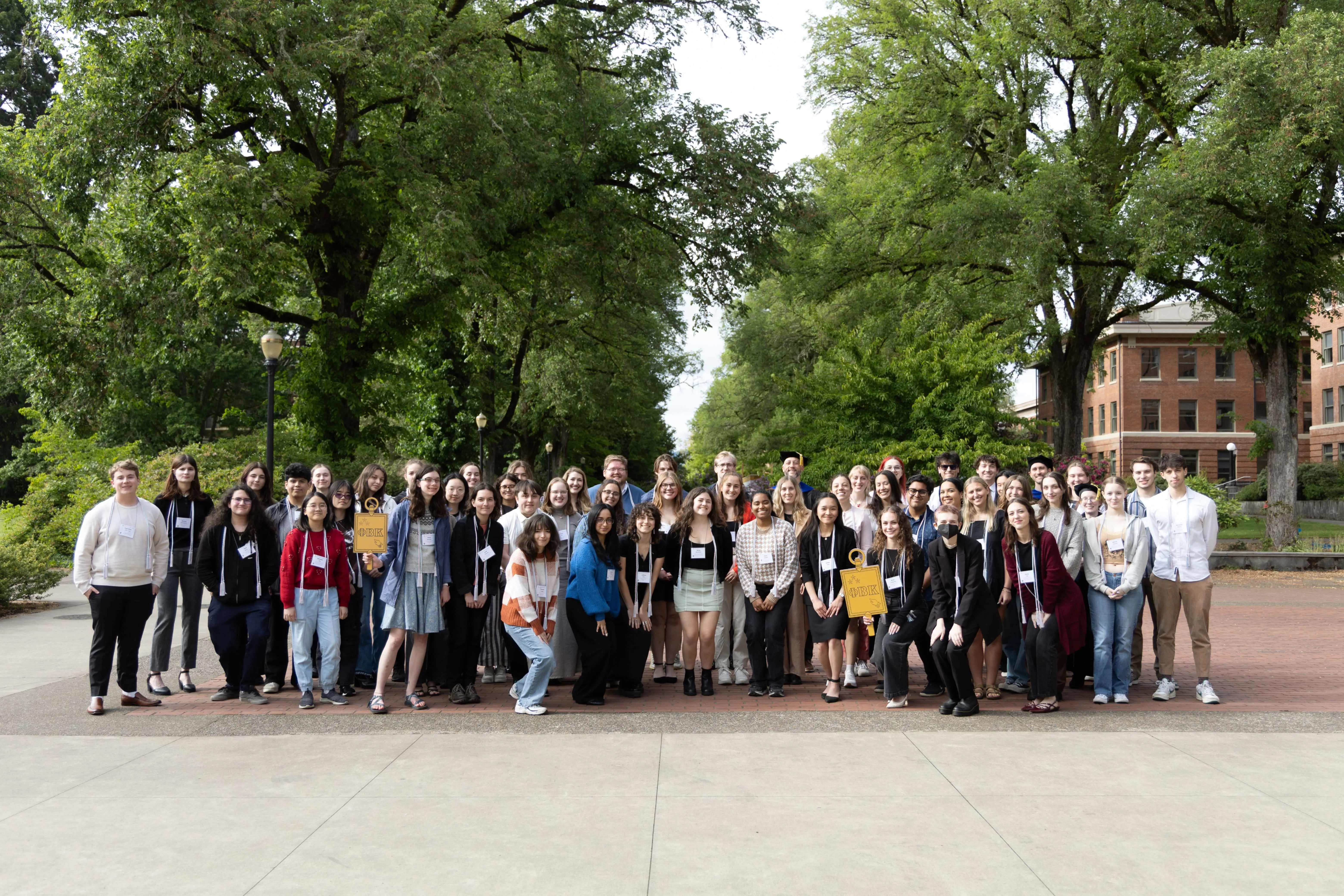 Group image of 2025 inductees that attended the ceremony