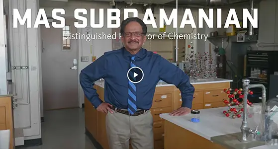 video link to introduction of Mas Subramanian, 2019 Distinguished Professor